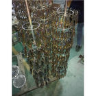 Fabricante de cristal de la máquina de la vacuometalización del cristal PVD de la cristalería de oro de alto rendimiento de Foshan JXS