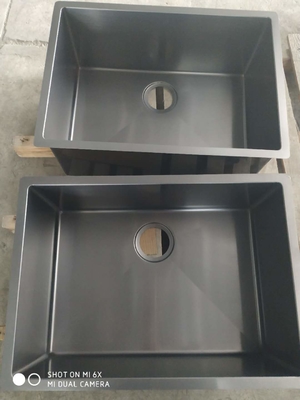 Lavadero de cocina / Cuencas / Grifos Color decorativo Oro Pvd Cromo Titanio Vacuo de la máquina de recubrimiento