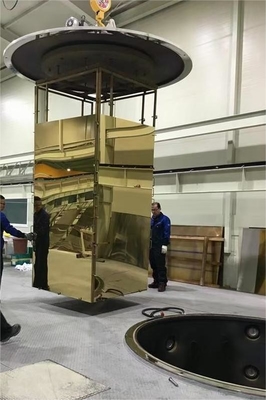 Máquina de revestimiento al vacío de chapa de acero inoxidable / piezas de muebles de oro PVD
