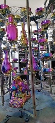 Máquina de recubrimiento al vacío de alta eficiencia para chapas de acero inoxidable y piezas de muebles de acero inoxidable para utensilios de cocina