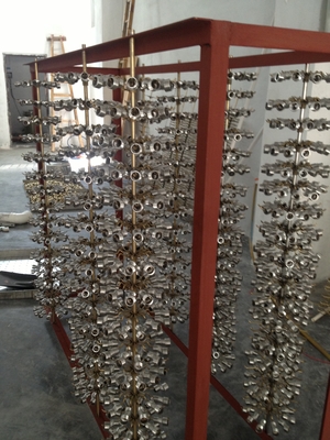 Máquina de recubrimiento de vacío de placa de paneles de acero inoxidable de alta eficiencia energética de carga vertical