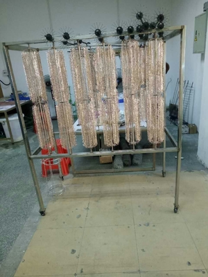 Máquina de revestimiento al vacío de chapa de acero inoxidable / piezas de muebles de oro PVD
