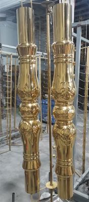 Línea de producción de revestimiento de espejo decorativo dorado para ascensor mediante máquina de recubrimiento al vacío PVD de lámina de acero inoxidable