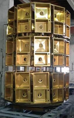Máquina profesional de recubrimiento al vacío PVD con gran capacidad de cámara, alta eficiencia y sistema de control automático completo