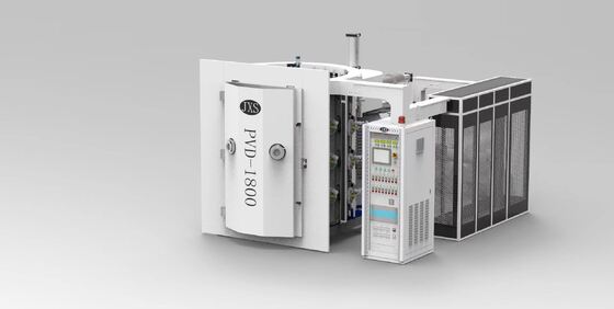 Máquina de recubrimiento al vacío de vidrio PVD decorativo con recubrimiento colorido, alta eficiencia de producción y sistema de control automático completo