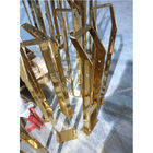 Máquina de la vacuometalización del tubo PVD del tubo de los muebles del acero inoxidable del cargamento vertical para el color oro de Rose del oro