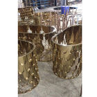 Equipo Titanium de la capa del tamaño del acero inoxidable de los cubiertos del artículos de cocina de los muebles del ion multi de encargo PVD del arco