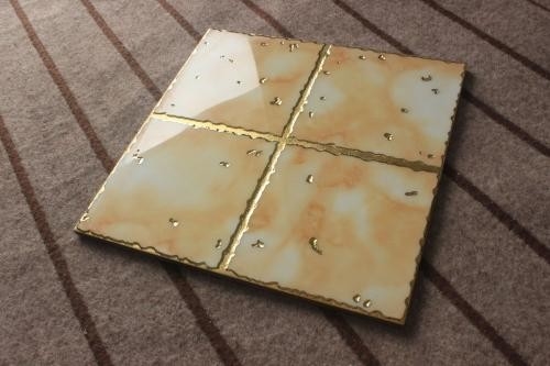 Dispositivos decorativos Tejas de piso de color dorado Máquina de recubrimiento al vacío PVD / Máquina de recubrimiento cerámico