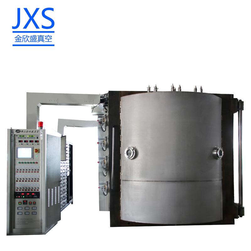 Máquina de revestimiento de metal al vacío PVD para hardware Máquina de revestimiento de iones al vacío PVD revestida con oro de titanio