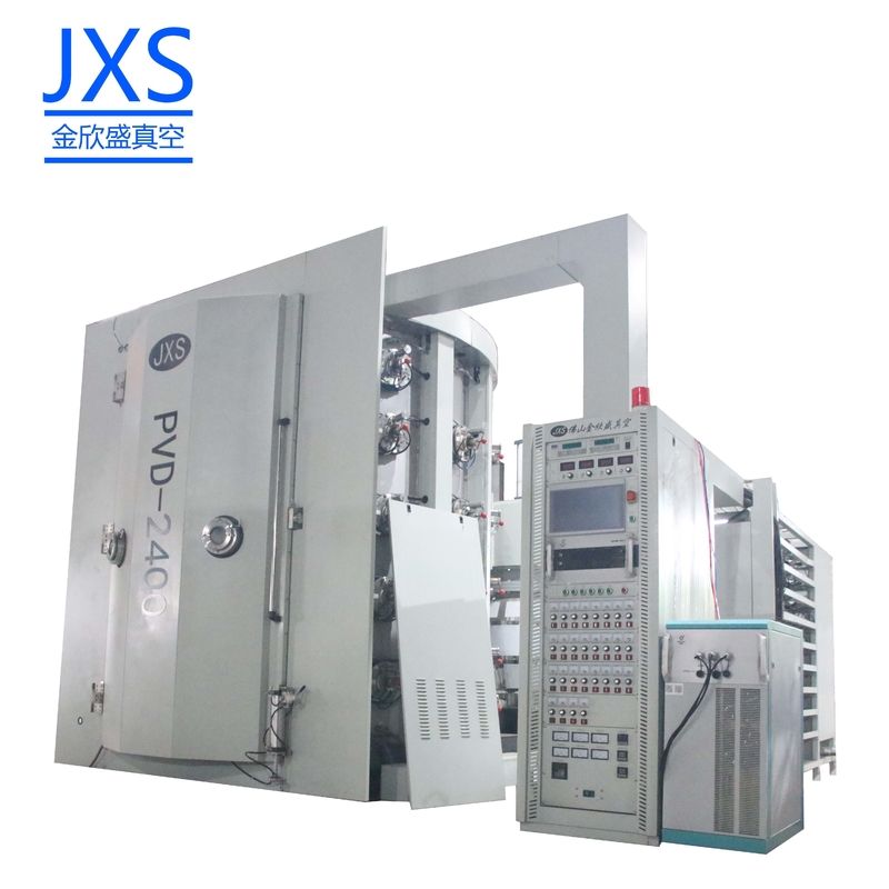 FoShan JXS Máquina de recubrimiento al vacío de vajilla tenedores cuchillos cucharas grifos planta de metalización al vacío