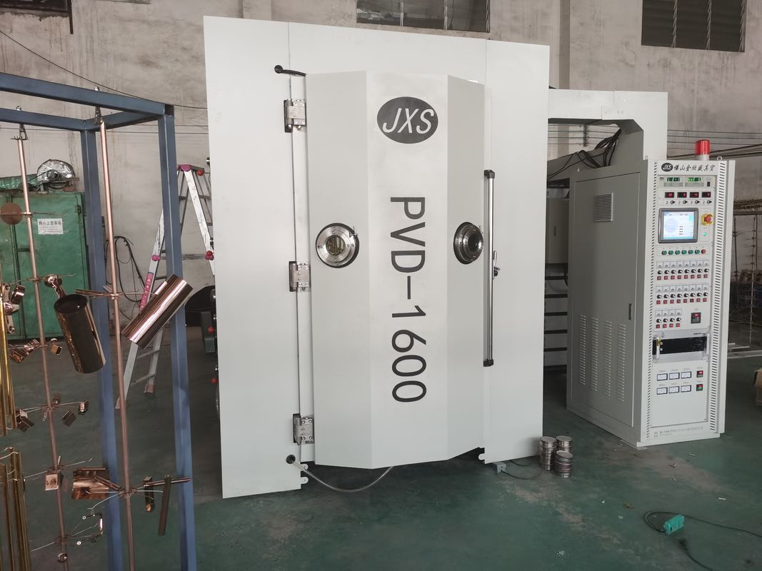 Máquina de recubrimiento al vacío PVD totalmente automática con cámara de acero inoxidable y garantía de 1 año para sustratos metálicos y cerámicos