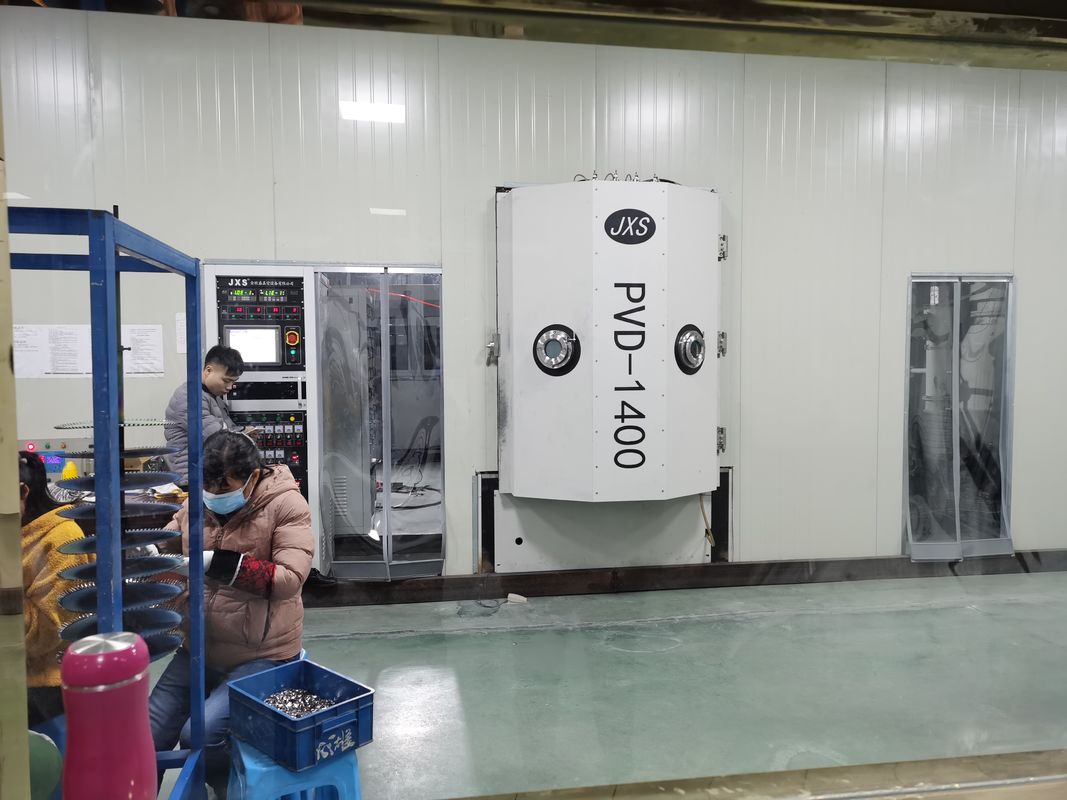 Máquina de recubrimiento al vacío de chapa de acero inoxidable PVD Muebles Línea de producción de recubrimiento PVD