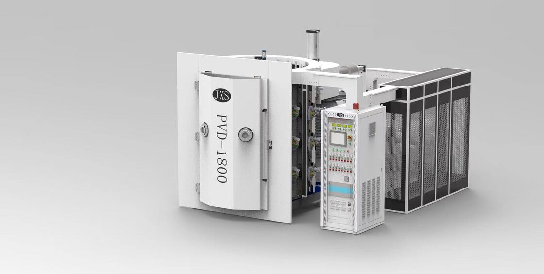 Máquina de recubrimiento al vacío de vidrio PVD decorativo con recubrimiento colorido, alta eficiencia de producción y sistema de control automático completo