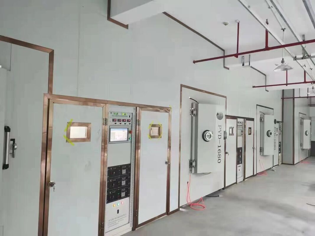 Máquina de recubrimiento PVD totalmente automática resistente a los arañazos con cámara de acero inoxidable para marcos de muebles