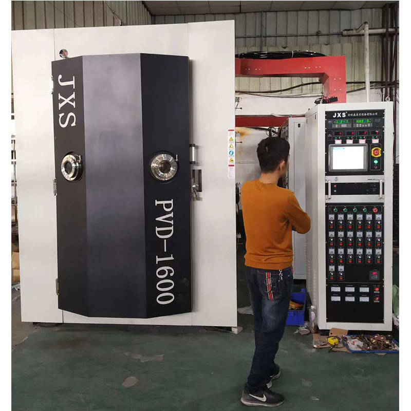 Máquina fácil de la vacuometalización del tubo de escape del acero inoxidable de la motocicleta del coche de la operación PVD para el color azul del arco iris