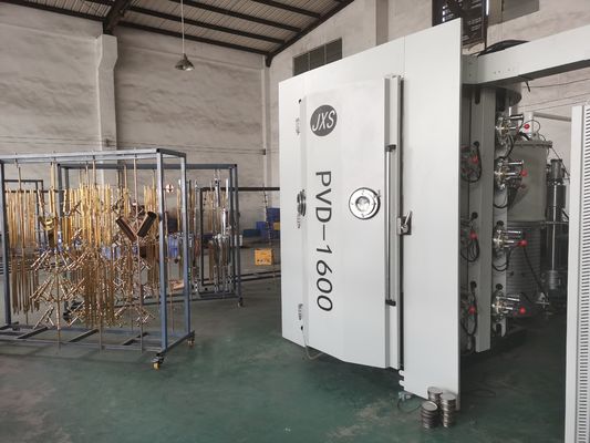 Un buen precio. Dispositivos decorativos Tejas de piso de color dorado Máquina de recubrimiento al vacío PVD / Máquina de recubrimiento cerámico en línea